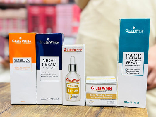 Gluta White 5 Piece Skin Care Set