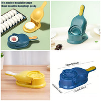 2-in-1 Manual Dumpling Maker & Dough Press Machine